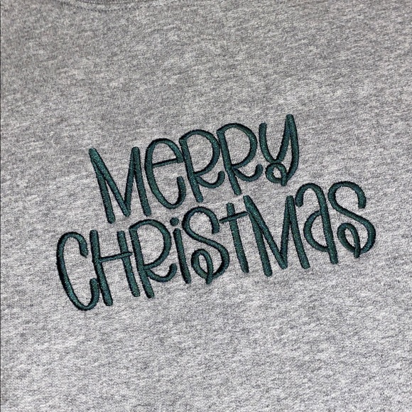 Merry Christmas 🎄 Embroidered Bow Sweatshirt - Picture 4 of 9